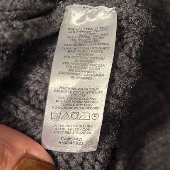 NWT Lou & Grey charcoal grey sweater knit size Small - Picture 5 of 9